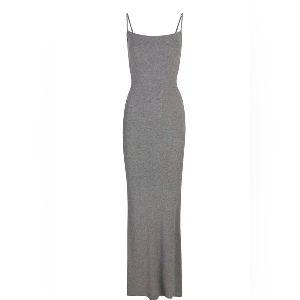 Skims Gray Maxi Dress